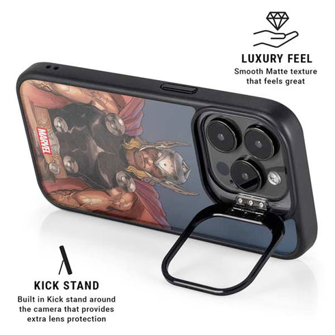 Marvel Thor God of Asgard iPhone 16 Pro Kickstand Case